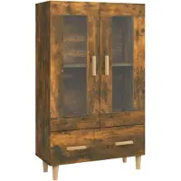 vidaXL Highboard Räuchereiche 70x31x115 cm Holzwerkstoff