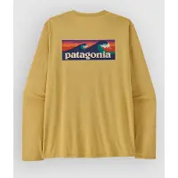 Patagonia - L/S Cap Cool Daily Shirt Boardshort Logo - Funktionsshirt Gr L beige