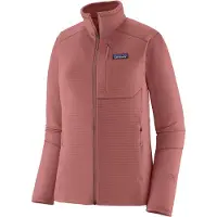 Patagonia - Warmes und leichtes Fleece aus Polartec &ndash; Damen / Frau &ndash; W's R1 Jkt - W's R1 Jkt Moonrise Taupe für Damen - Größe M -