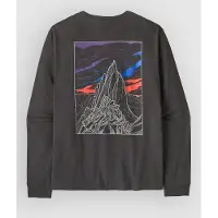 Patagonia - L/S Cloud Crag T-Shirt - Longsleeve Gr XS schwarz/grau