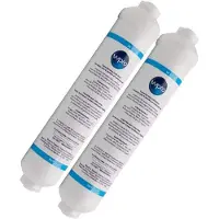Dripio 2er-Pack Kühlschrankwasserfilter USC100/1, universell