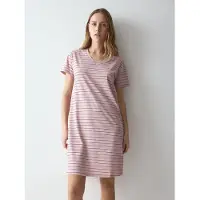 Triumph Nachthemd "Nightdresses NDK 08 X", Damen, Gr. 38, N-Gr, Kurzarm, Jersey, rosa (pink, light combination), Jersey, Obermaterial: 100% Baumwolle, Kleider Nachthemd, weich und atmungsaktiv