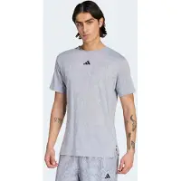 Adidas T-Shirt PERFORMANCE "D4T PRIMELIFT AOP", Herren, Gr. L, grau (halo silber, grau), Obermaterial: 70% Polyester, 30% Baumwolle, Shirts T-Shirt