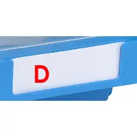 Allit 456499, Etikett, Transparent, Weiß, Papier, Storage Bins, 85 mm, 10 mm