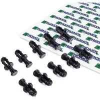 ROMIX Kfz Dichtungsclip für Audi 80 B3 und Audi 80 B4 Modelle, 10 Stück, ROM 20515