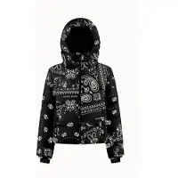 Poivre Blanc CHLOE Damen Skijacke Paisley Schwarz