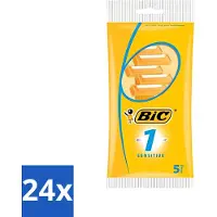 BIC – Rasierklingen – Sensitive – Einzelklinge – Einwegklingen – 5 Rasierklingen - Vorteilspack - 24 Stücke