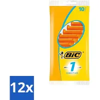 BIC - Rasierklingen - Sensitive - Einzelklinge - Einwegklingen - 10 Rasierklingen - Vorteilspack - 12 Stücke