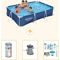 Bestway Steel Pro Rechteckig - 300x201x66 cm - 4-teilig S22718
