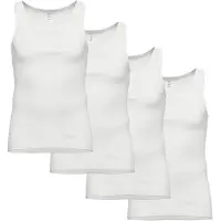 Ammann Unterhemd "4er Pack Unterhemd Day Classic", Herren, Gr. 8, N-Gr, weiß, Obermaterial: 100% Baumwolle CO., Unterhemden Unterhemd
