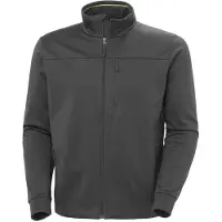 Helly Hansen für Herren. 34599 Crew Fleecejacke grau (S), Schwarz, Lässig, Polyester