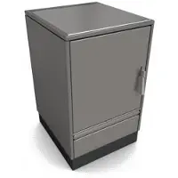 Glutos Küchenherd HH 02 G | metallic| Scharnier links | 5,5 kW