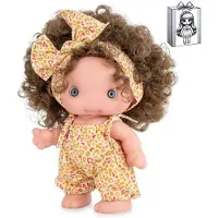 Marina & Pau Piu Monkey And Turban Puppe Bedruckt In Box Mit Vinylkörper Und-gliedmaßen 25 Cm