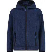 CMP KID Fleece Jacket Fixed Hood infinity-nero (15LZ) 116