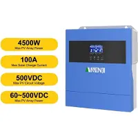 OEM Hybrid-Solarwechselrichter, reine Sinuswelle, WLAN-Konnektivität, ANJ-4000W-24V-WIFI, 220-240V