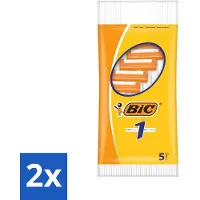 BIC – Rasierklingen – Einzelklinge – Einwegklingen – 5 Rasierklingen - Vorteilspack - 2 Stücke