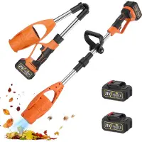 StarTech.com Akku-Laubbläser - Klappbar - Siphon-Technologie - 520 CFM - 150 MPH - 400-W-Kupfermotor - 2 x 3000-mAh-Akkus - Orange