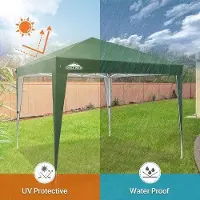 Markenlos Pavillon 3x3 m wasserdicht mit UV-Schutz 50+ - faltbar für Camping und Gartenfeiern