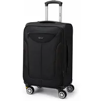 Solier Handgepäck Koffer 25 L, Kabinentrolley, 4 Rollen, erweiterbar
