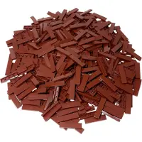 LEGO 50x Fliese 1x4, Rotbraun