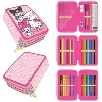 Cerda Hello Kitty and Friends 3-teiliges Federmä ppchen