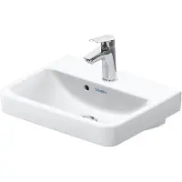 Duravit No.1 HWB, 450mm, weiß, mit ÜL, mit HLB, 1 Stk.