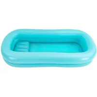 StarTech.com Aufblasbares Duschbett für Patienten - Pflege Badewanne fürs Bett - Klappbar - 212×96×37 cm - Wasserbeutel 8–10 L - 150 W Elektropumpe 220–240 V - Blau