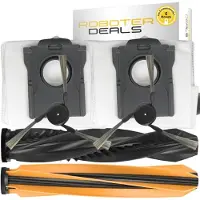 Roboter-Deals Zubehör Set, Ersatzteile Kit für MOVA Z60 Ultra Roller Standalone (2x Seitenbürsten, 2x Beutel, 2x Hauptbürste)