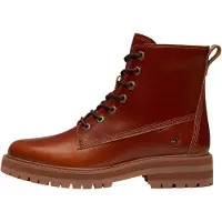 Timberland Schnürstiefel "BRITTON DRIVE - MID LACE BOOT", Damen, Gr. 42, braun (medium braun full grain), Leder, Schuhe Schnürstiefel, Winterstiefel, Schnürstiefel, Winterschuhe