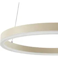 Arcchio Hängelampe Albiona , dimmbar, creme / amber, für Küche, Metall, Modern, Pendelleuchte