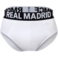 Air val international Slip REAL MADRID "Slip RM Men Briefs 5-Pack 5er Pack", Herren, Gr. S, bunt (schwarz, grau, weiß), Obermaterial: 95% Baumwolle CO. 5% Elasthan EL., Unterhosen Slip