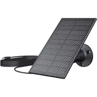 Protectly Solarpanel 1,5W für Überwachungskamera – USB-C Solarmodul, IP65, 180° Halterung & Montagezubehör