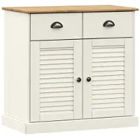 vidaXL Sideboard mit Schubladen VIGO 78x40x75 cm Massivholz Kiefer