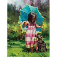 Sunsout Puzzle XXL Teile - The Teal Umbrella - 500 Teile