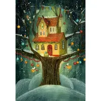 Grafika Puzzle The Perched House 1000 Teile Karton Lernspiel