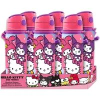 Hello Kitty Aluminiumflasche Mit Griff 600ml Rosa Rosa One Size