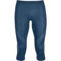Ortovox - Merinowoll-Leggings - 120 Comp Light Short Pants M Blue Nunatak für Herren aus Wolle - Größe L - Navy blau
