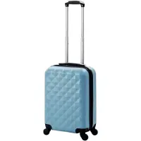 Markenlos Hartschalenkoffer Blau aus ABS