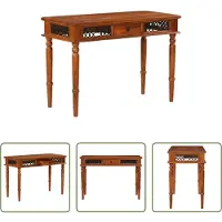 The Living Store Schreibtisch mit Schublade 110x50x76 cm Massivholz Akazie