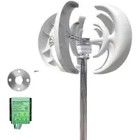 OEM Windkraftgenerator, Vertikale Achse, Geräuscharmer Betrieb, Mit Hybridsteuerung-b, 3000W-f, 12V-a