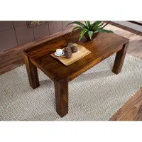 MASSIVMOEBEL24.DE Esstisch mit Ansteckplatten Sheesham 140-180/220x90x76 braun lackiert METRO LIFE #157