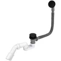 Tycner Bath Siphon Click-Clac Top Black Matt