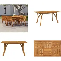 vidaXL Gartentisch 150x90x75 cm Massivholz Akazie - Gartentisch - Gartentische - Gartenmöbel - Tisch