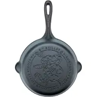 Victoria 34726 Gusseisenpfanne Induction 20cm für Feuer, Grill Cast Iron Skillet ohne PTFE Schwarz