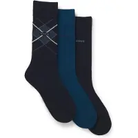 BOSS Geschenk-Set mit Socken aus Baumwoll-Mix im Dreierpack Grösse 40-46