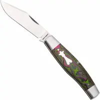 Jack Wolf Knives Jack Wolf Gateway Stockman STOCK-01-CC-WAT-SUG Satin Sandvik 14C28N, CamoCarbon Watermelon Sugar, Taschenmesser