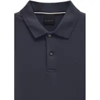 Bugatti Poloshirt "Modern Fit", Herren, Gr. XL, blau (390, marine), 100% Baumwolle, unifarben, normal, ohne Ausschnitt, Shirts Poloshirt, Modern Fit Baumwolle Langarm