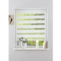 Otto Home Doppelrollo "TIMELI" Gr. 10, weiß, B:110cm H:150cm, Polyester, Rollos, Doppelrollo, Klemmfix-Doppelrollo, NEUHEIT, Topseller