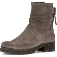 Gabor Stiefelette Blockabsatz, Businessboots mit Zierreißverschluss außen, G-Weite
