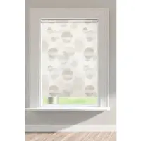 Otto Home Doppelrollo "Belem" Gr. 2, grau (stein), B:50cm H:150cm, Polyester, Rollos, Doppelrollo, Rollo, halbtransparent, im Fixmaß, Kreise, bedruckt, für Fenster & Tür, Topseller